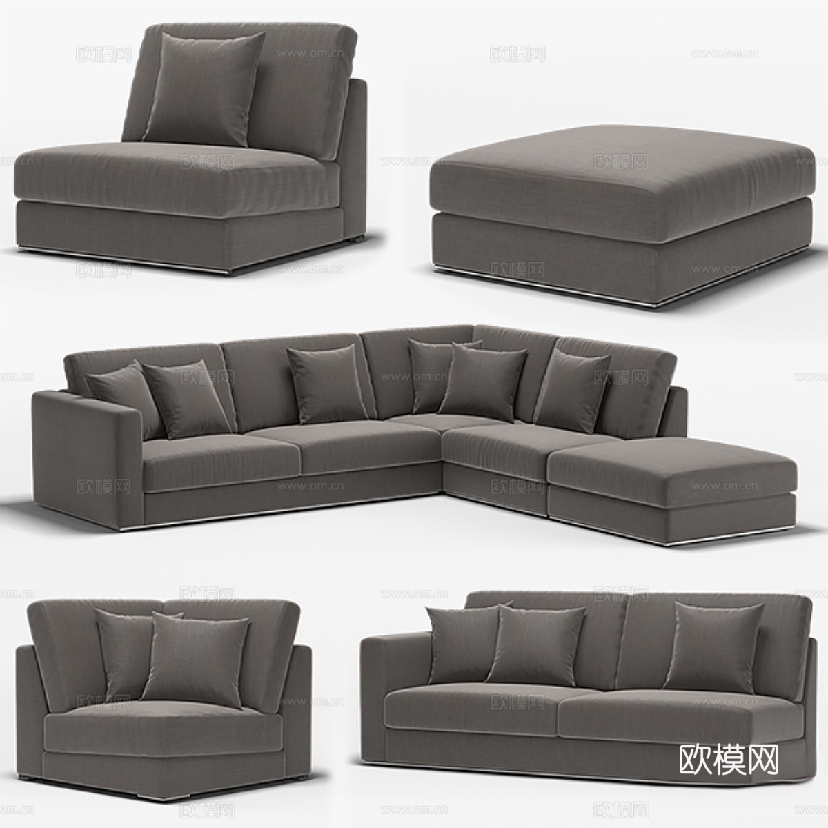 Dantone 模块化沙发 Telford3d模型