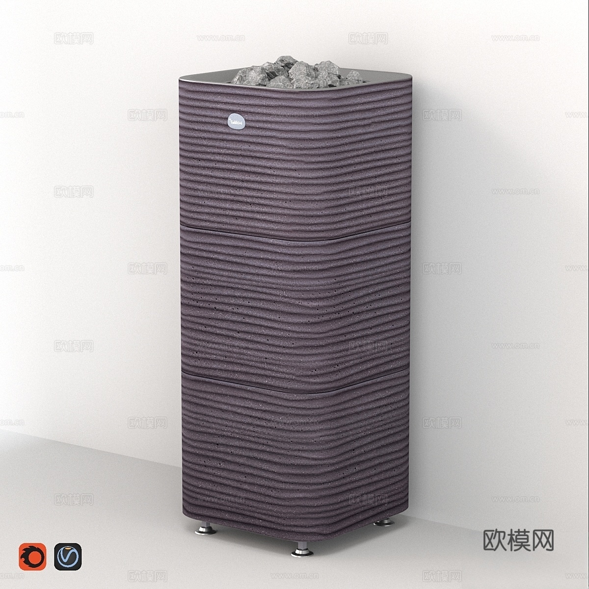 Tulikivi Huurre 蒸汽炉3d模型下载