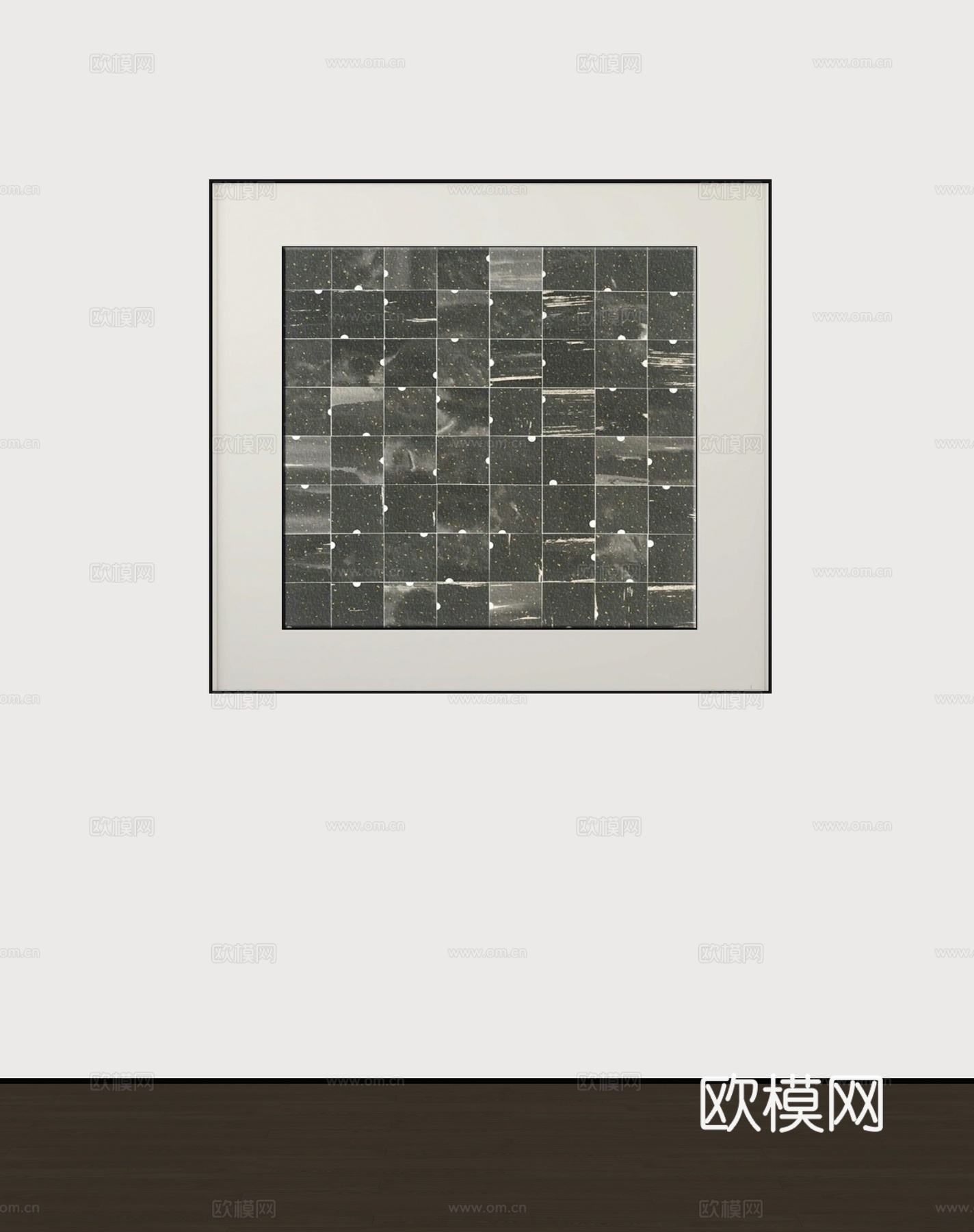 现代装饰挂画su模型