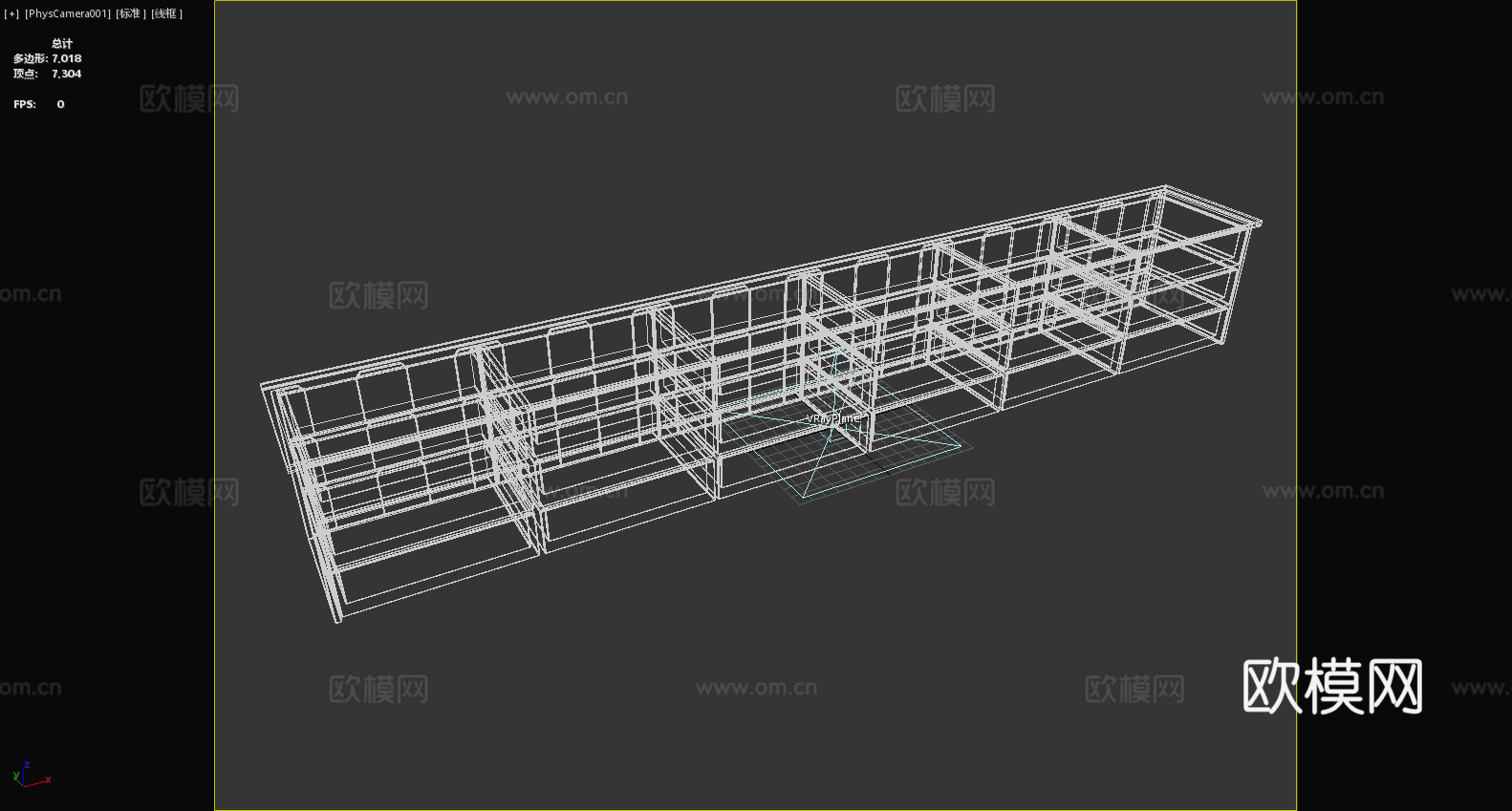 桌子 书桌 工作台 办公桌 储物柜3d模型