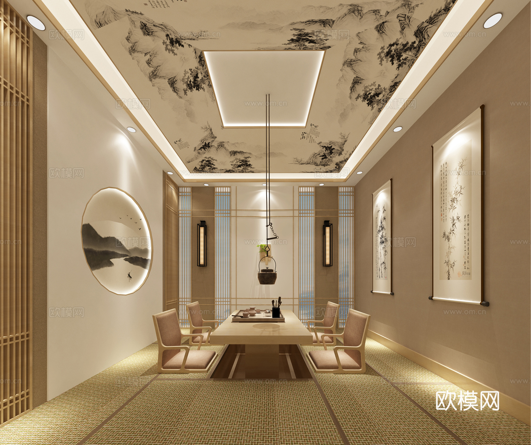 茶室3d模型下载