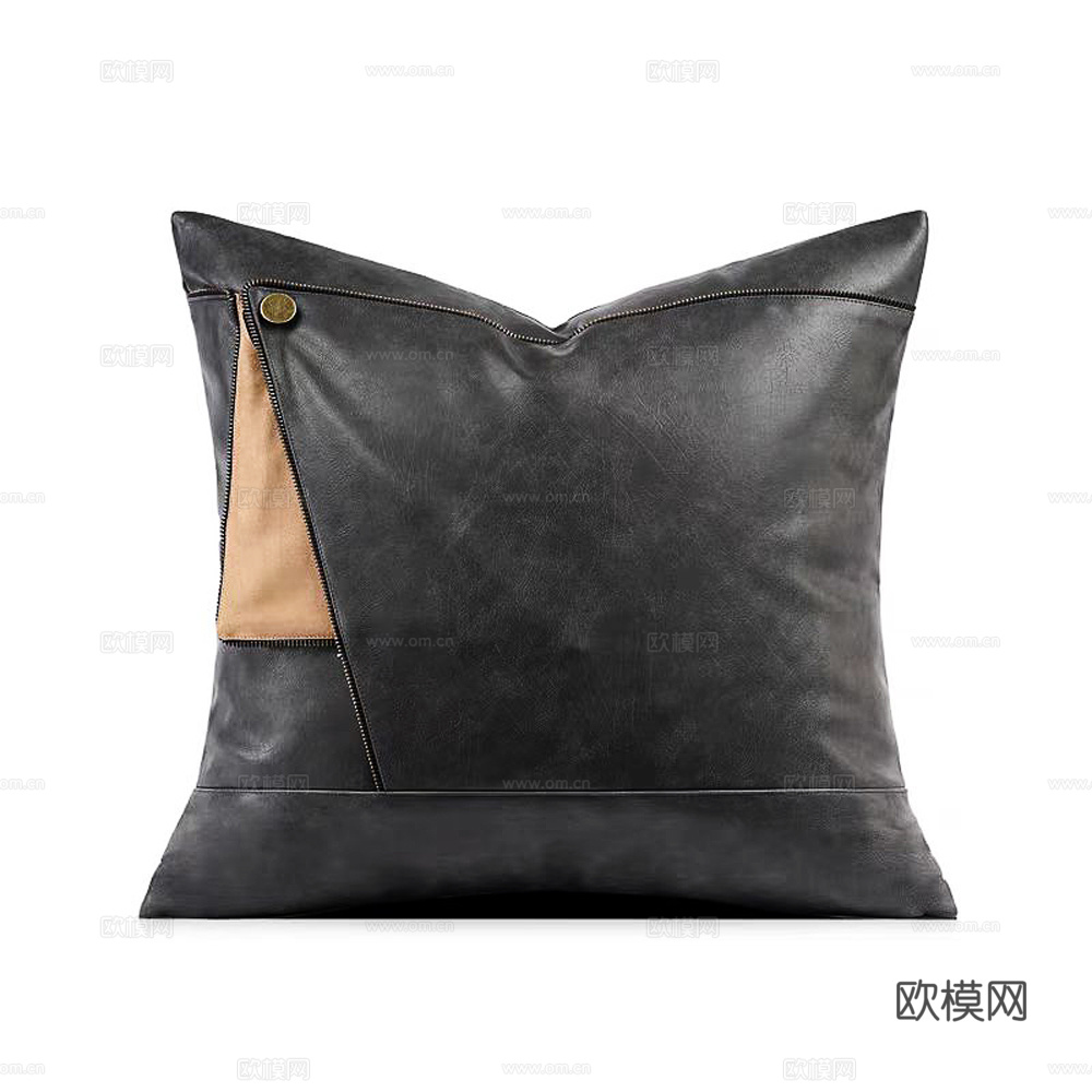 现代抱枕 枕头 皮革抱枕