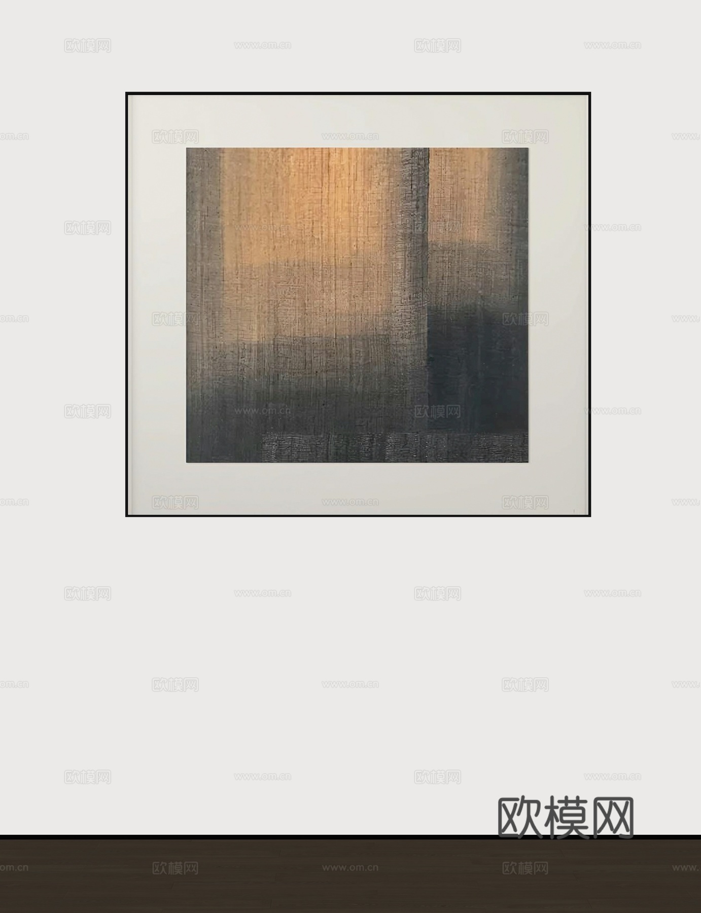 现代装饰挂画su模型