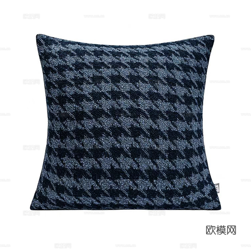 现代抱枕 枕头 千鸟格抱枕