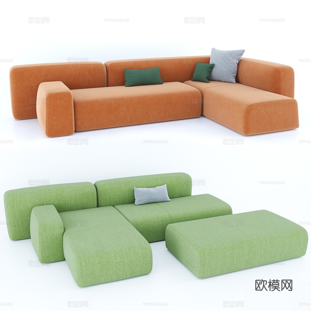 La Cividina. Suiseki沙发。3d模型