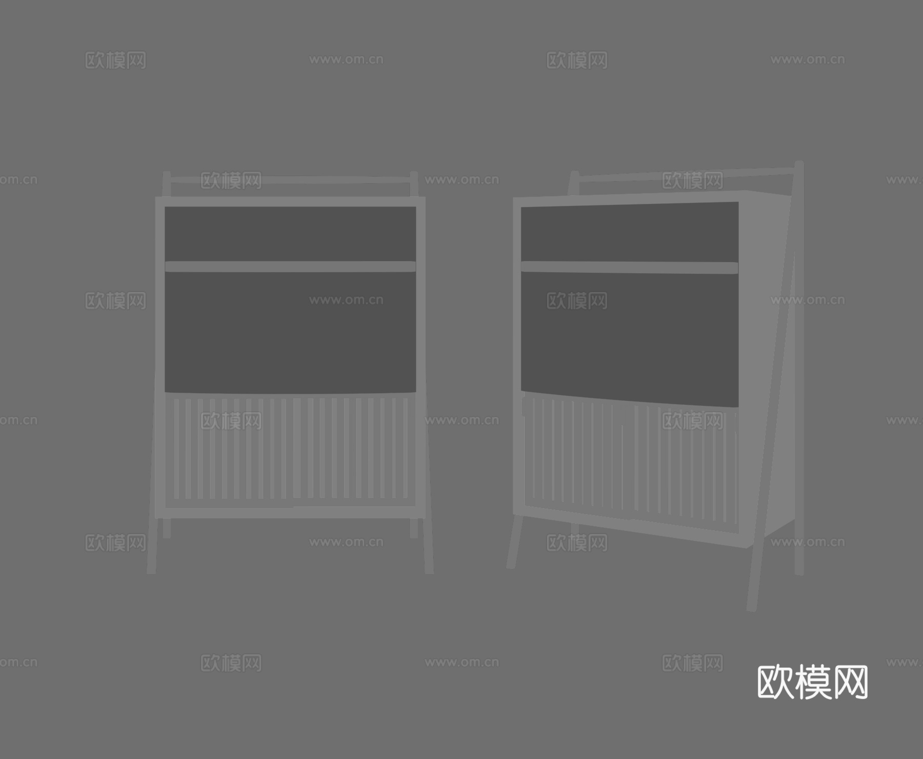 北欧柜子3d模型