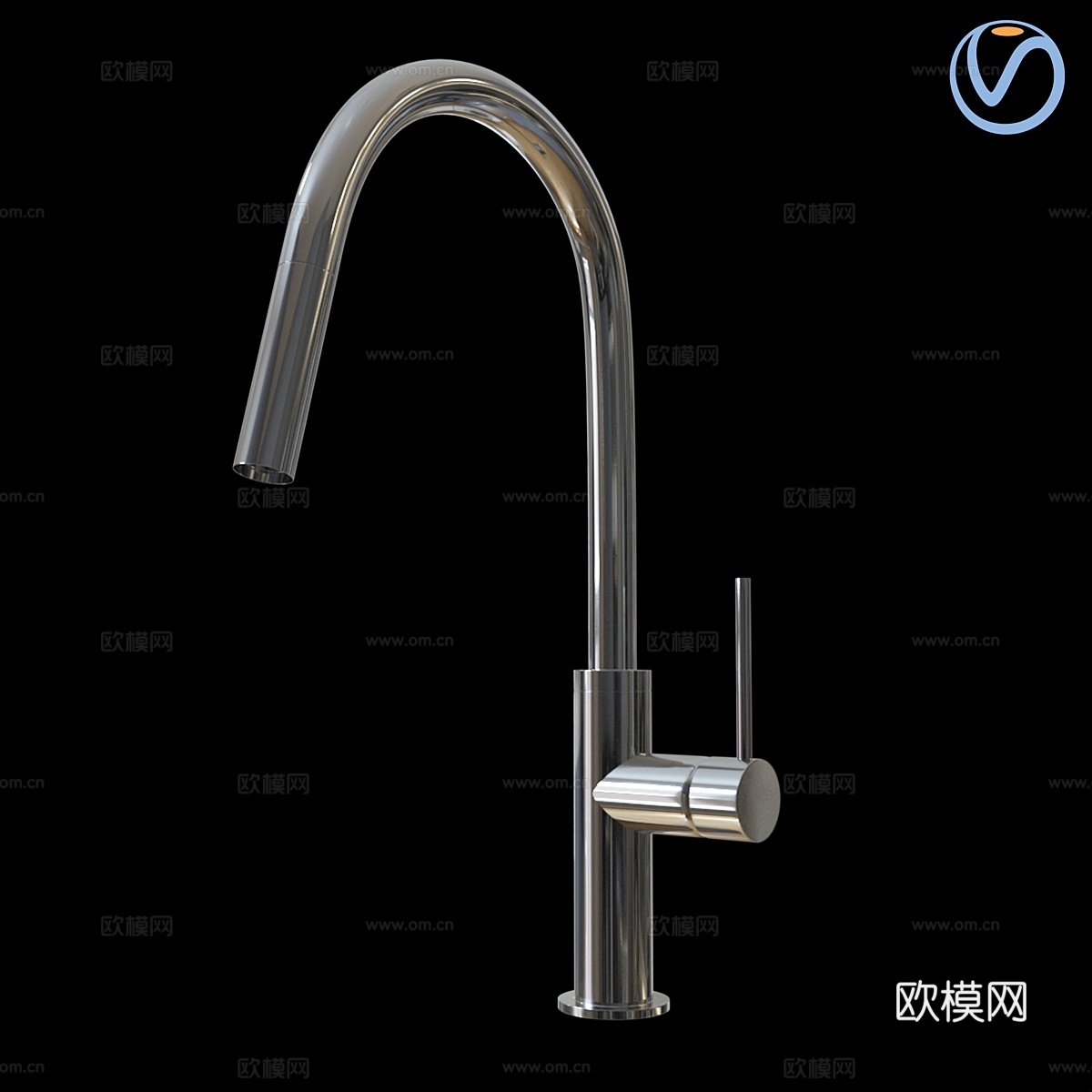 凤凰水龙头 VIVID SLIMLINE 抽拉式水槽混合龙头3d模型