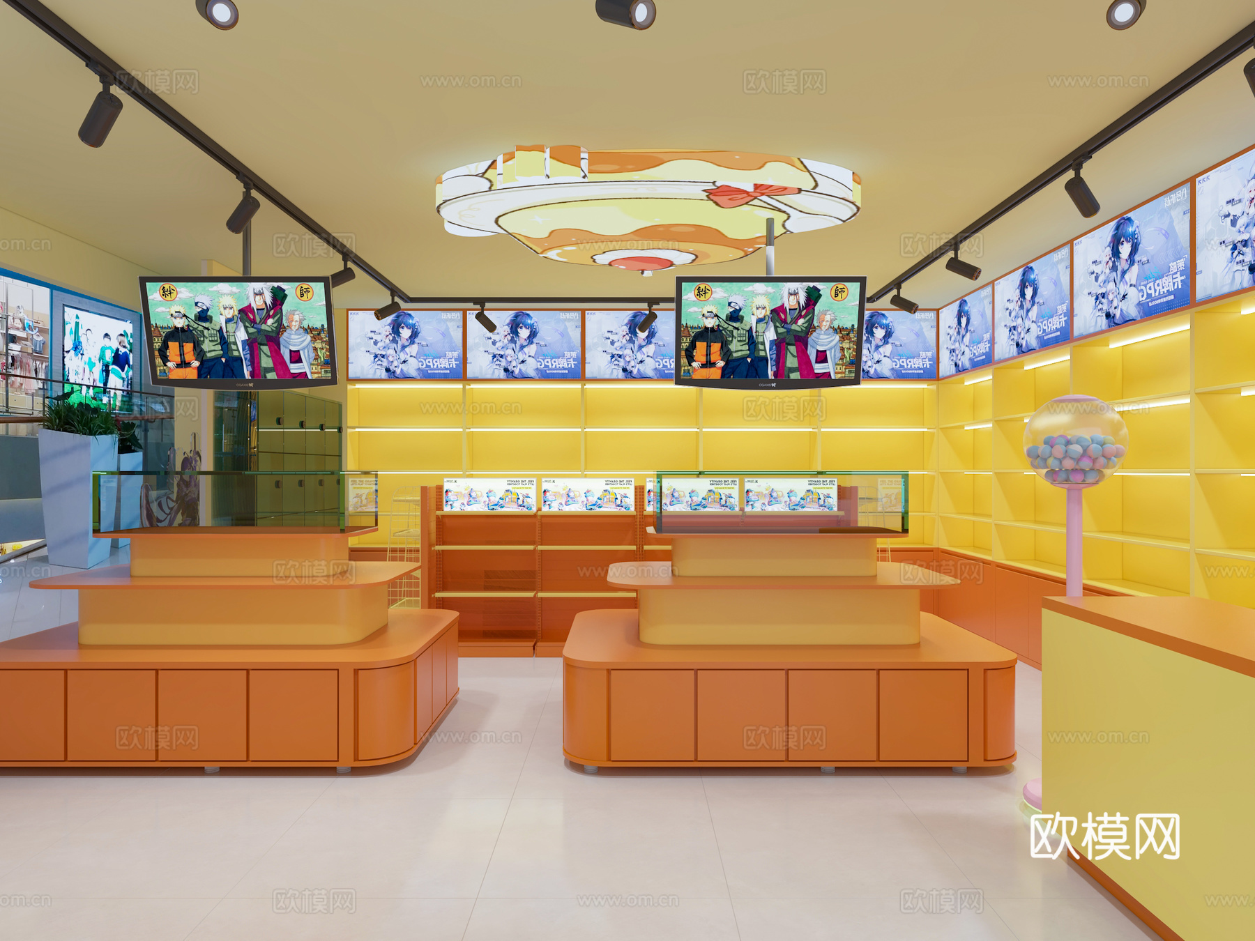 手办店谷子店3d模型