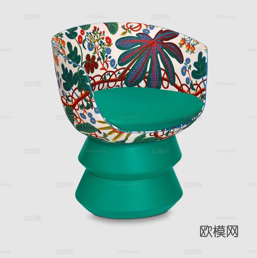 LV多巴胺餐椅3d模型下载（渲染图2）