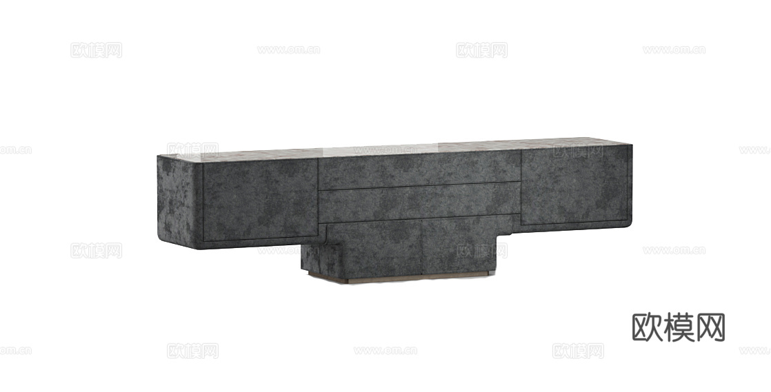 LONGHI 电视柜3d模型下载（渲染图3）