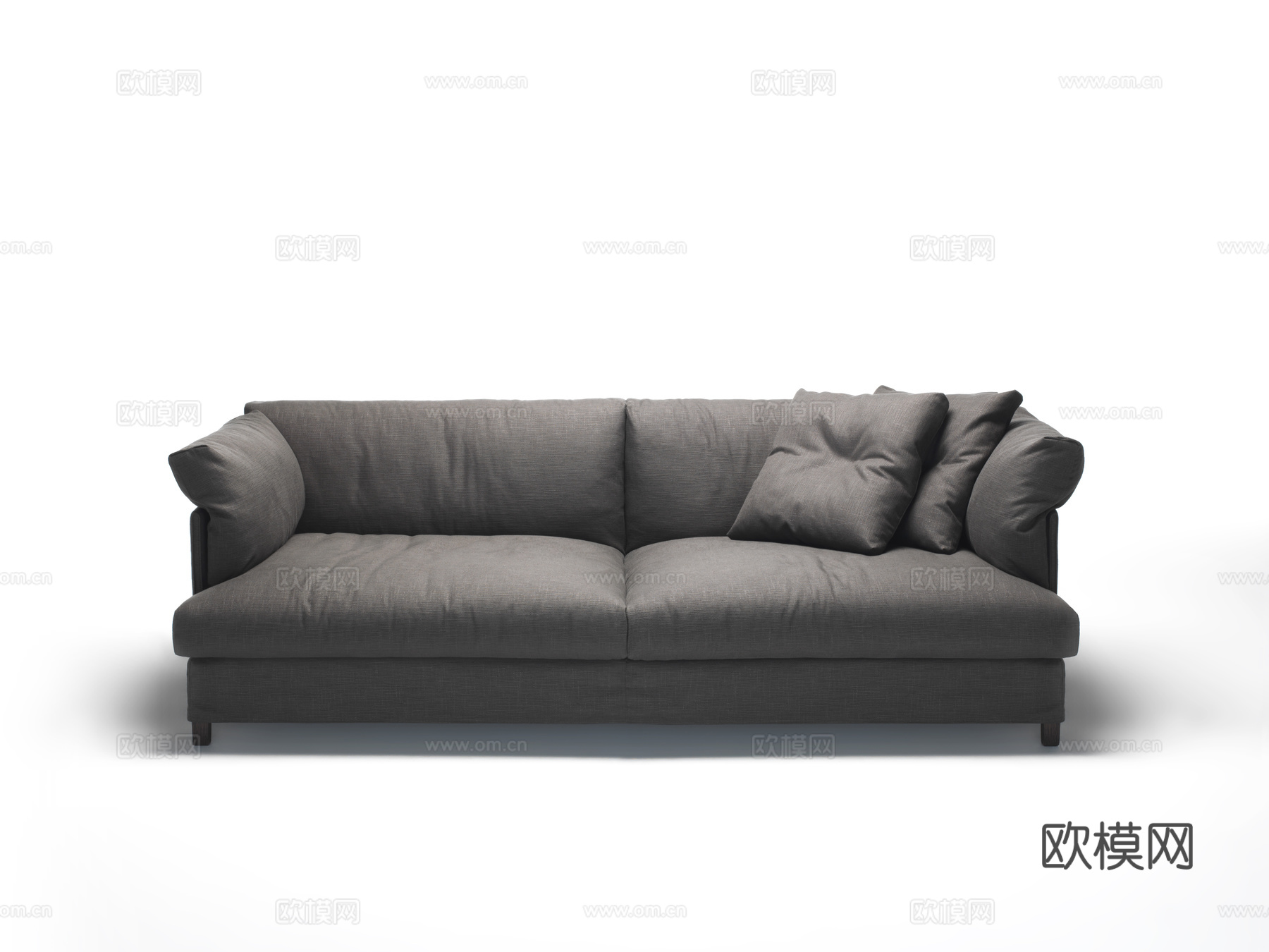 LIVING DIVANI 双人沙发3d模型下载（渲染图1）