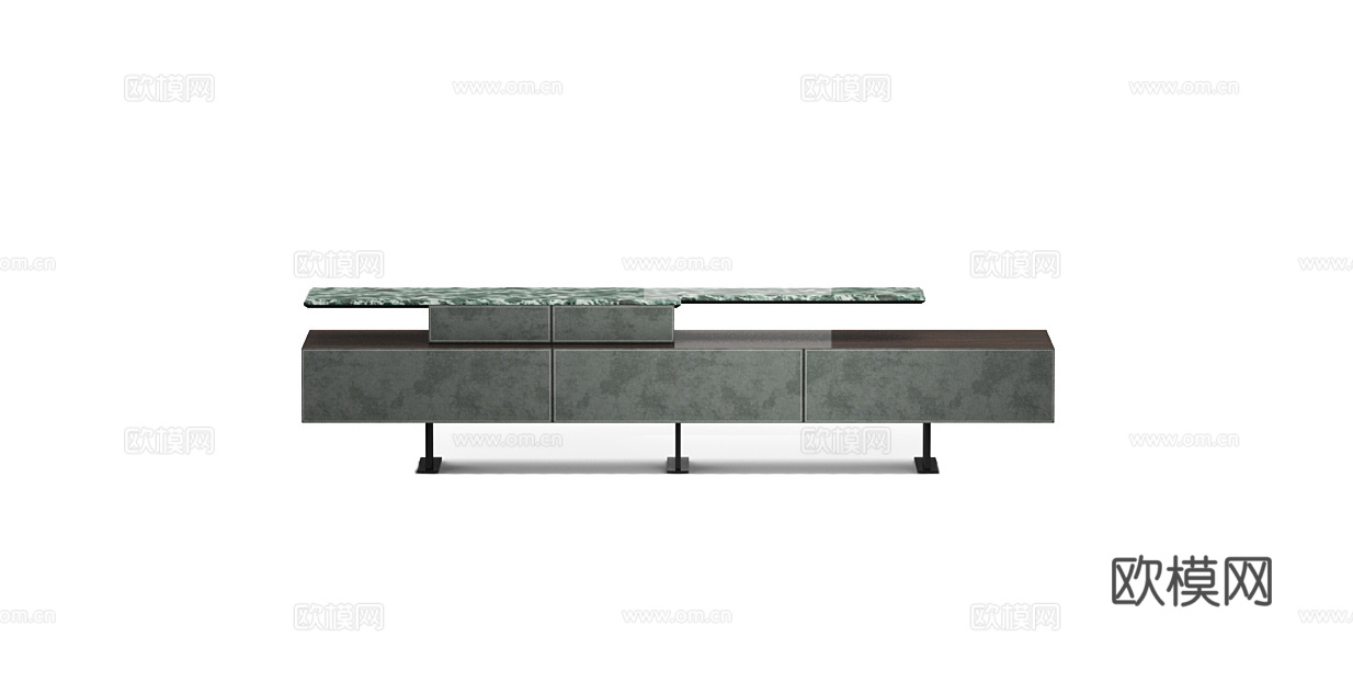 LONGHI 意式电视柜3d模型下载（渲染图1）