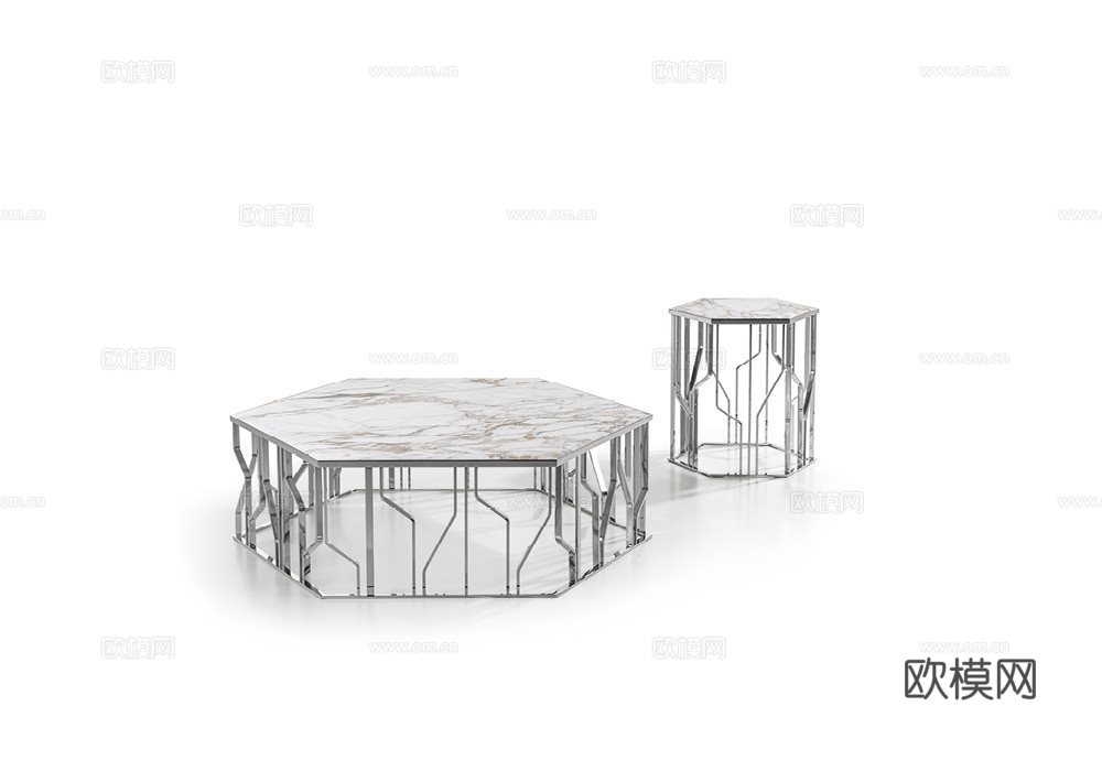 LONGHI 茶几3d模型下载（渲染图1）