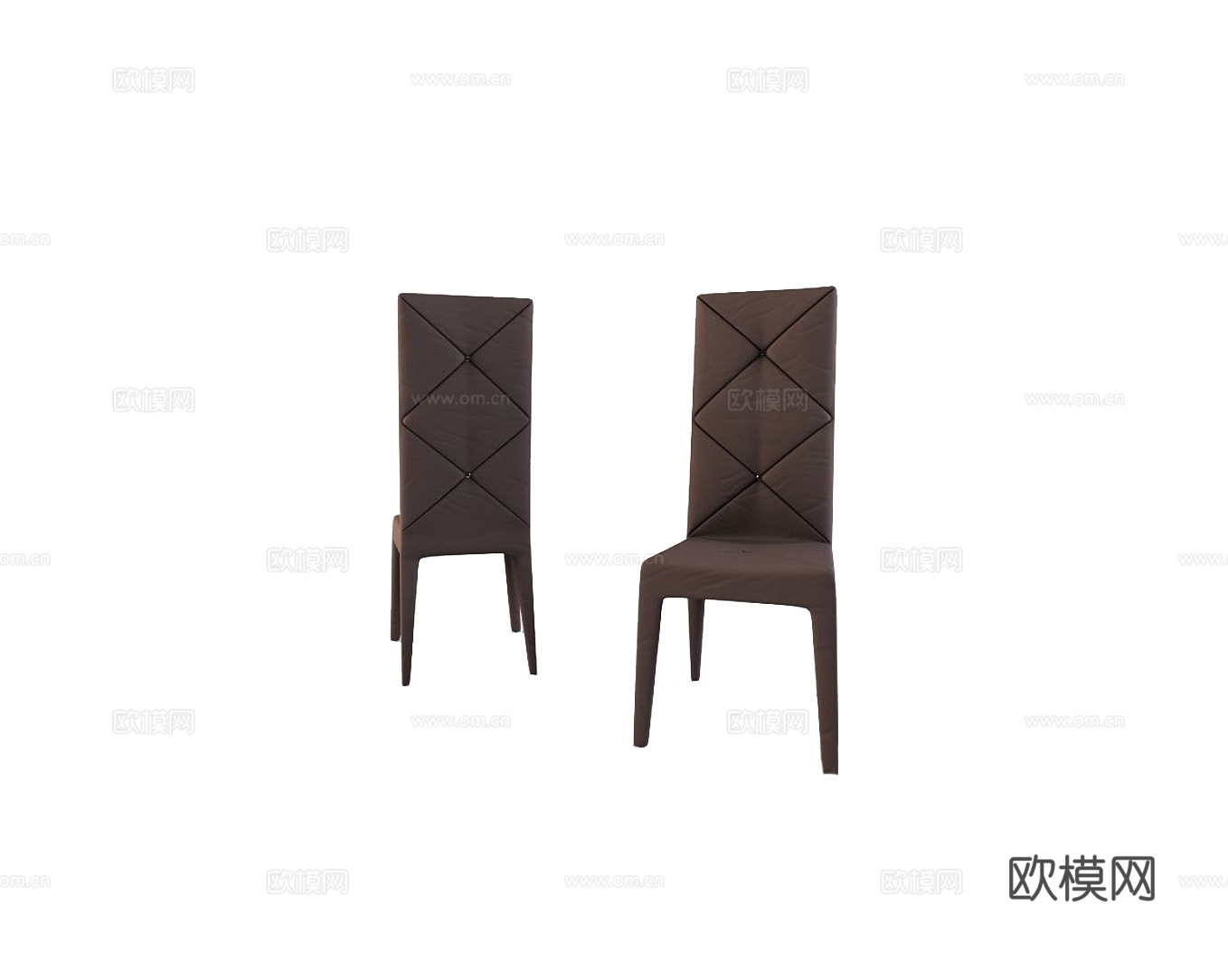 LONGHI 意式餐椅3d模型下载（渲染图2）