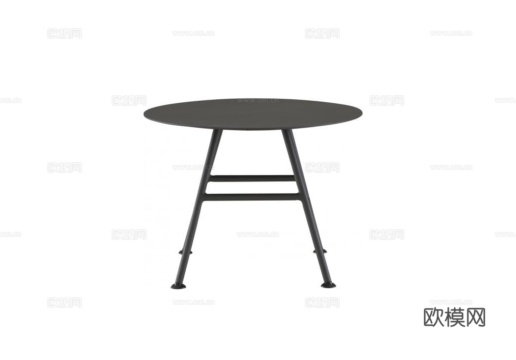 ligne roset 圆餐桌3d模型下载（渲染图1）