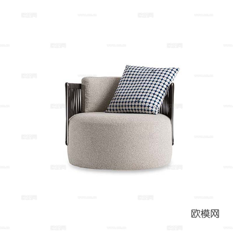 LUXENCE 单人沙发3d模型下载（渲染图1）