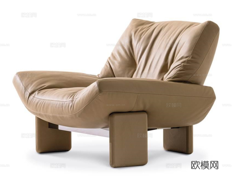 Minotti 意式休闲椅3d模型下载（渲染图2）