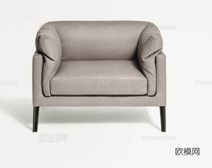 LIVING DIVANI 单人沙发3d模型下载（渲染图1）