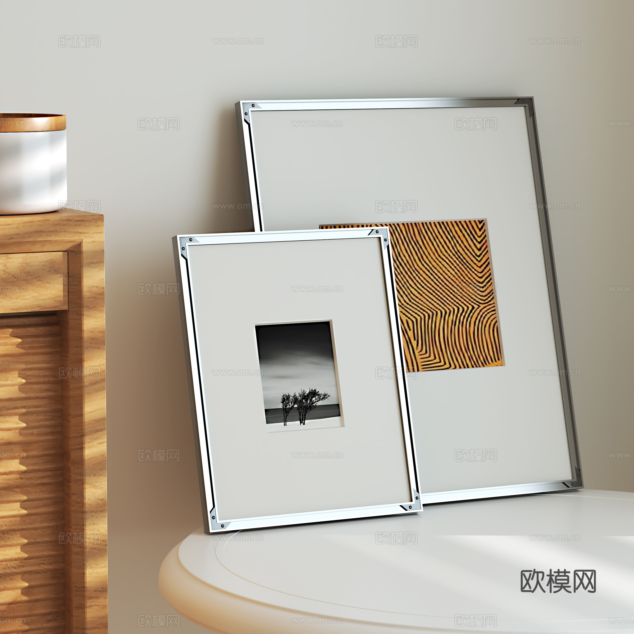 现代装饰画su模型