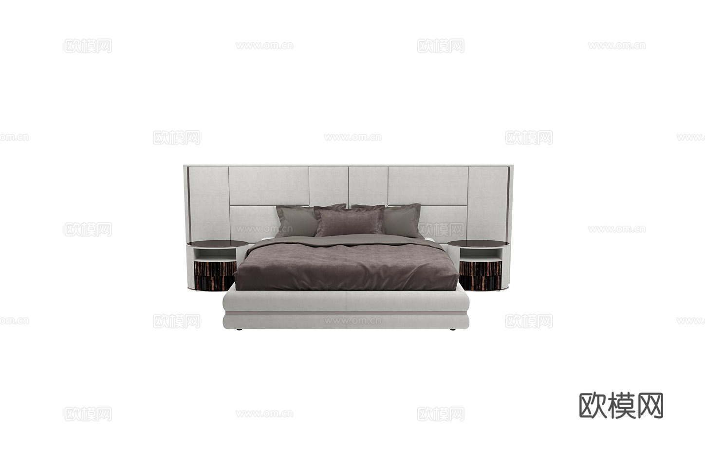 LONGHI 意式双人床3d模型下载（渲染图3）