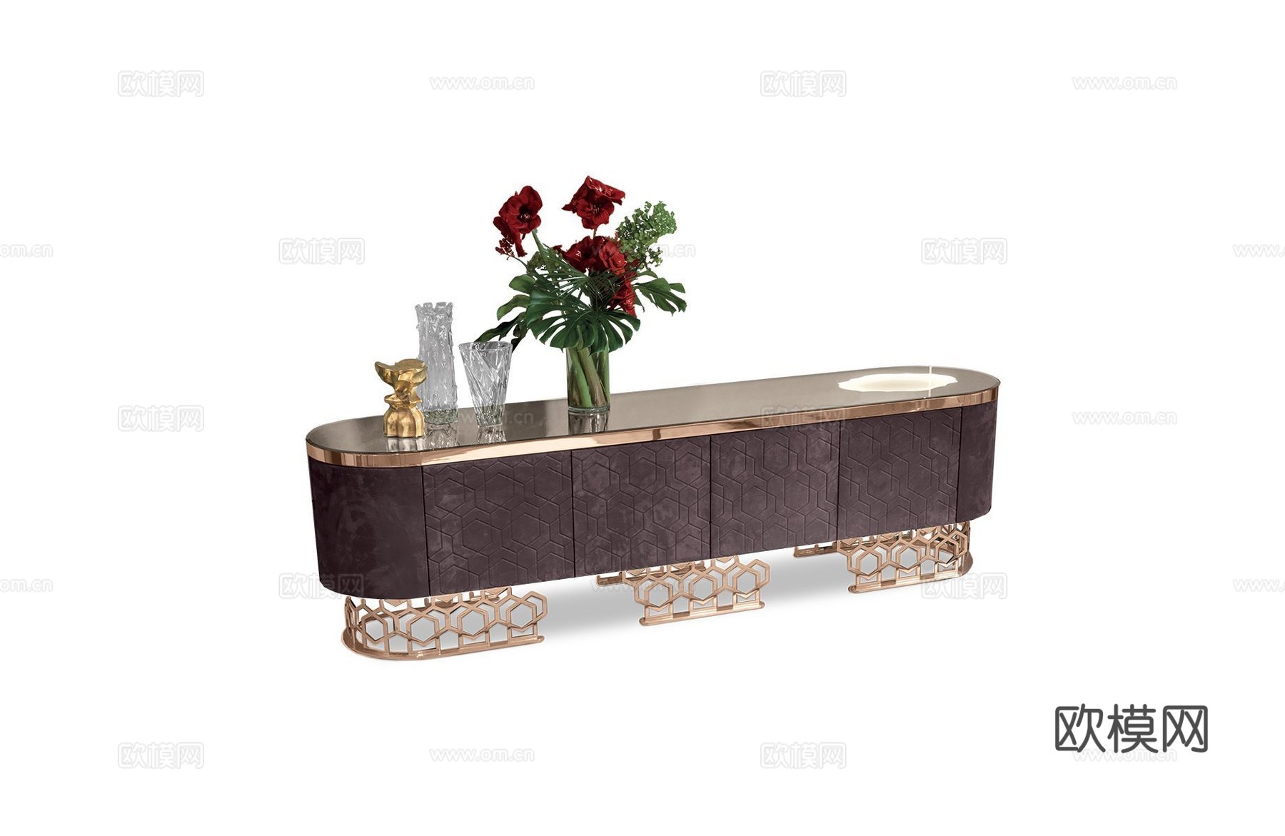 LONGHI 意式电视柜3d模型下载（渲染图1）