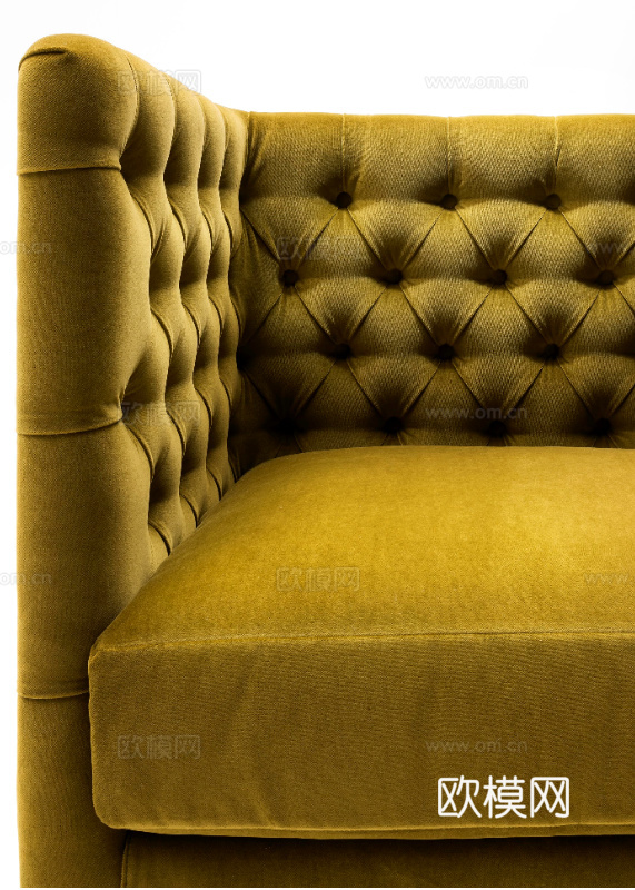 LIVING DIVANI 单人沙发3d模型下载（渲染图3）