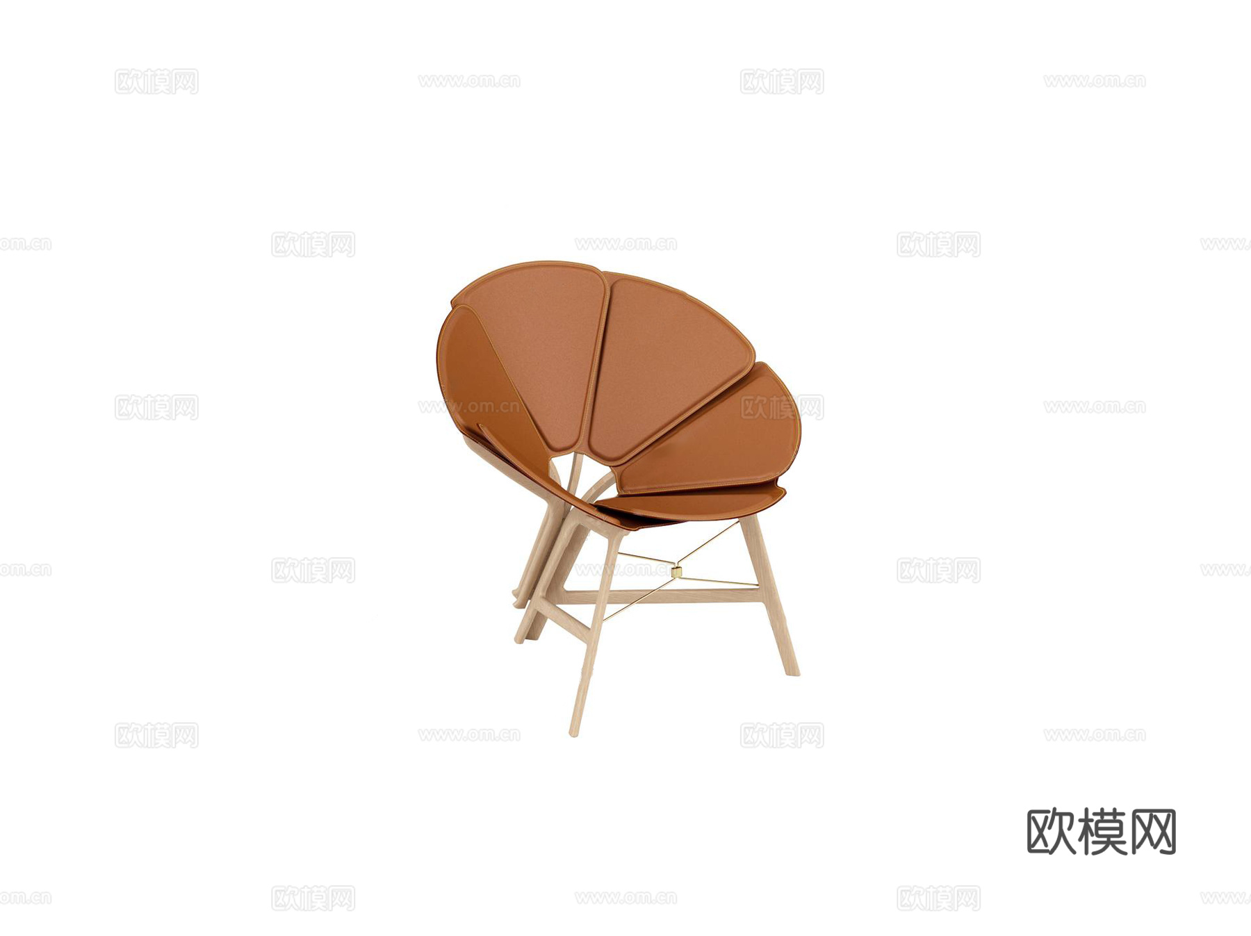 LV原木风餐椅3d模型下载