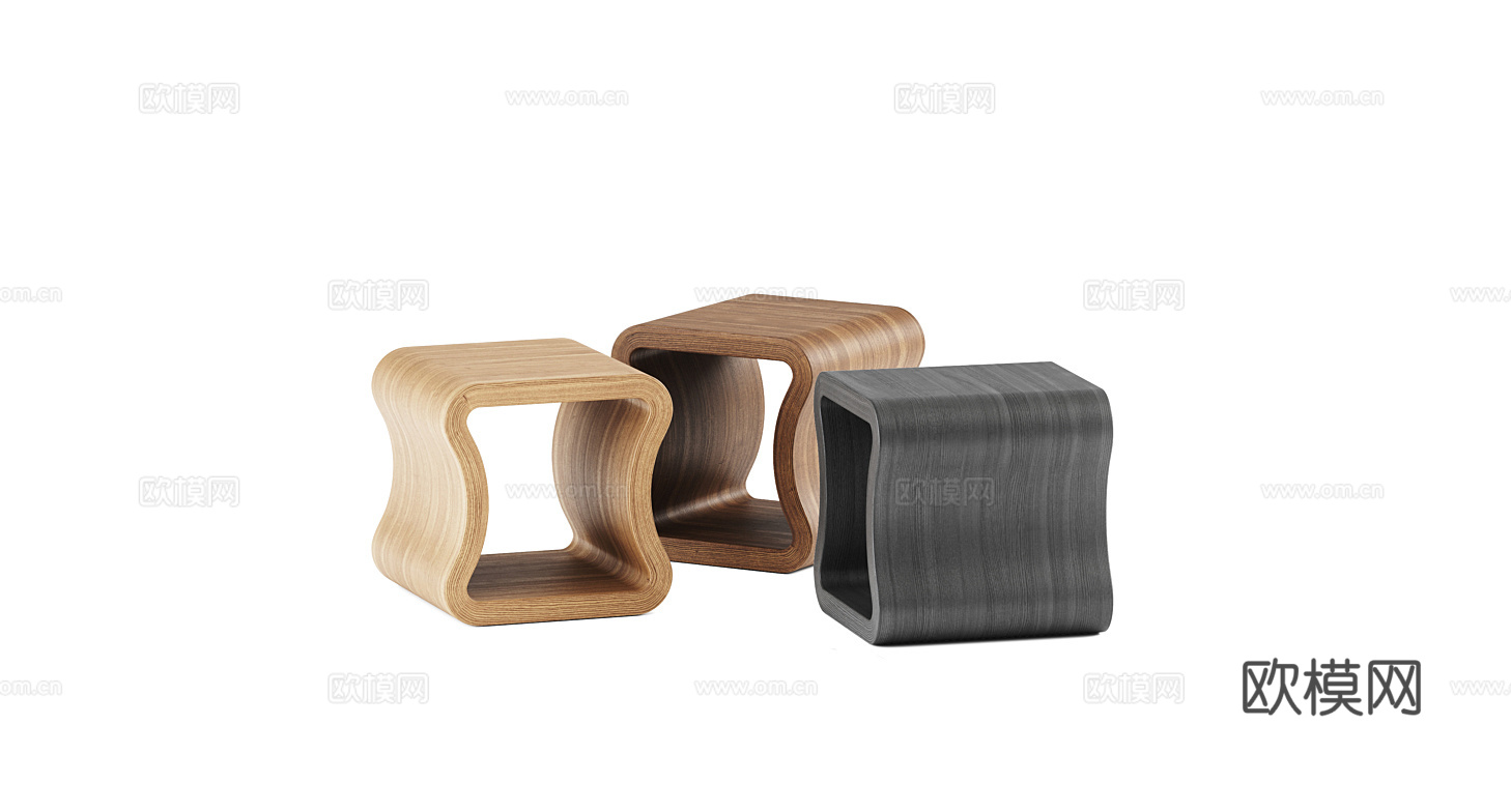 ligne roset 边几角几3d模型下载（渲染图3）
