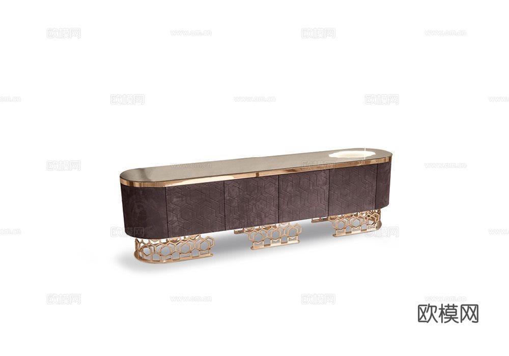 LONGHI 意式电视柜3d模型下载（渲染图2）