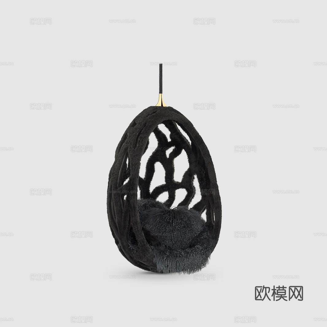 LV原木风吊床3d模型下载（渲染图2）