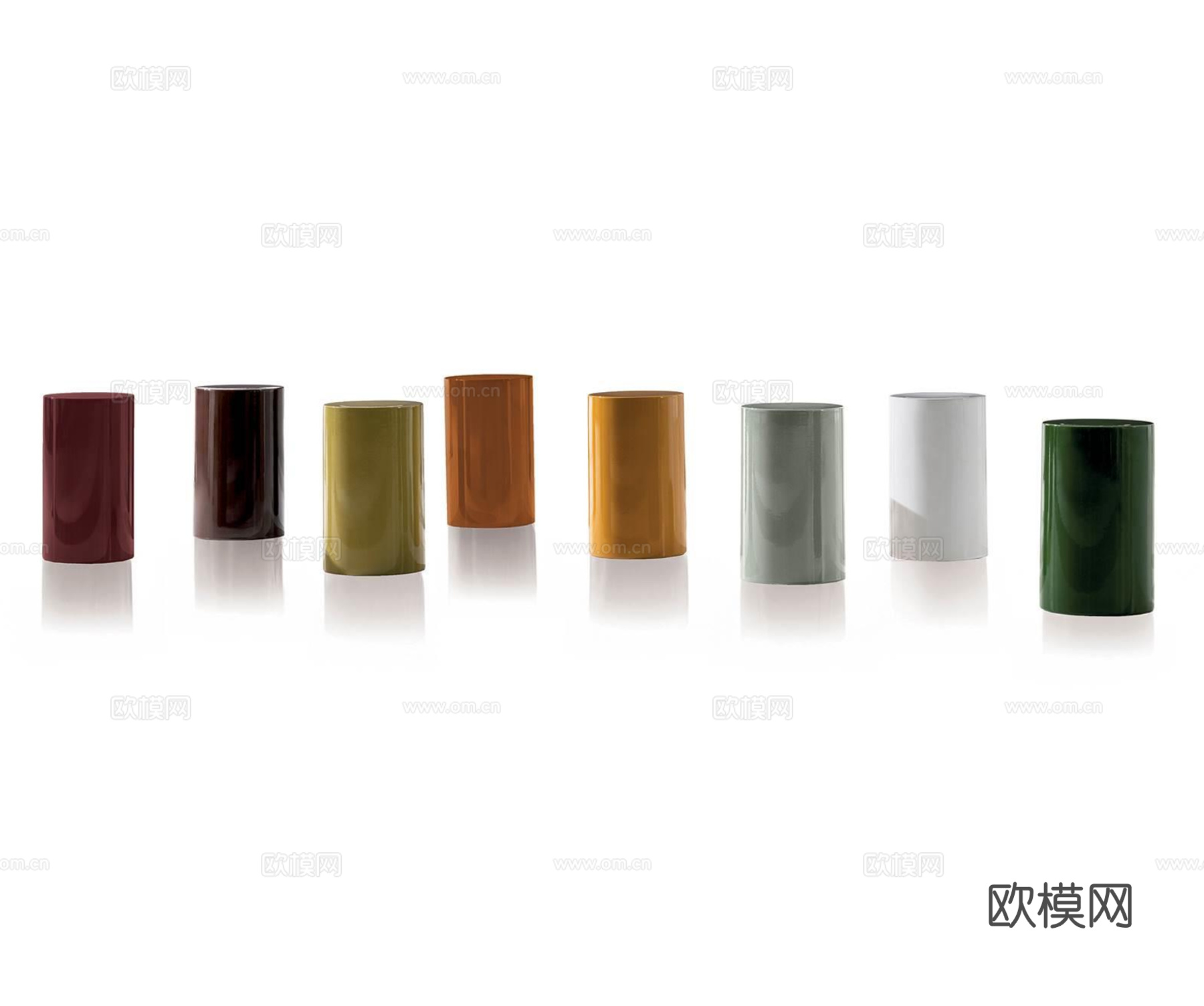 Minotti 意式圆几 边几3d模型下载（渲染图1）