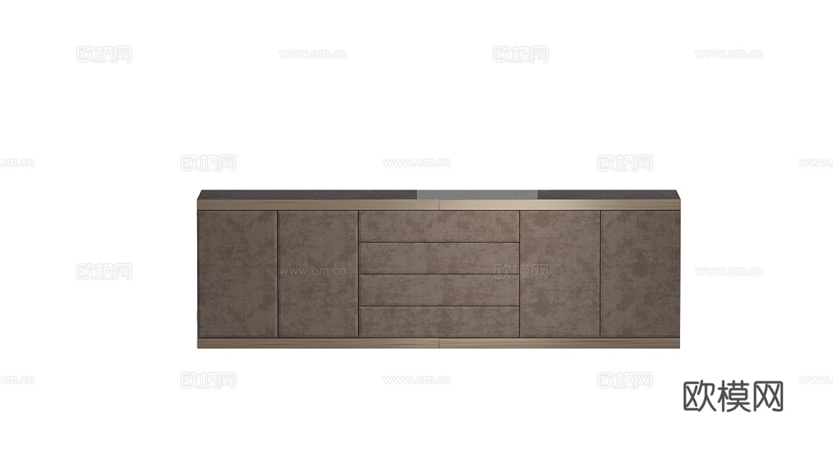LONGHI 意式电视柜3d模型下载（渲染图2）