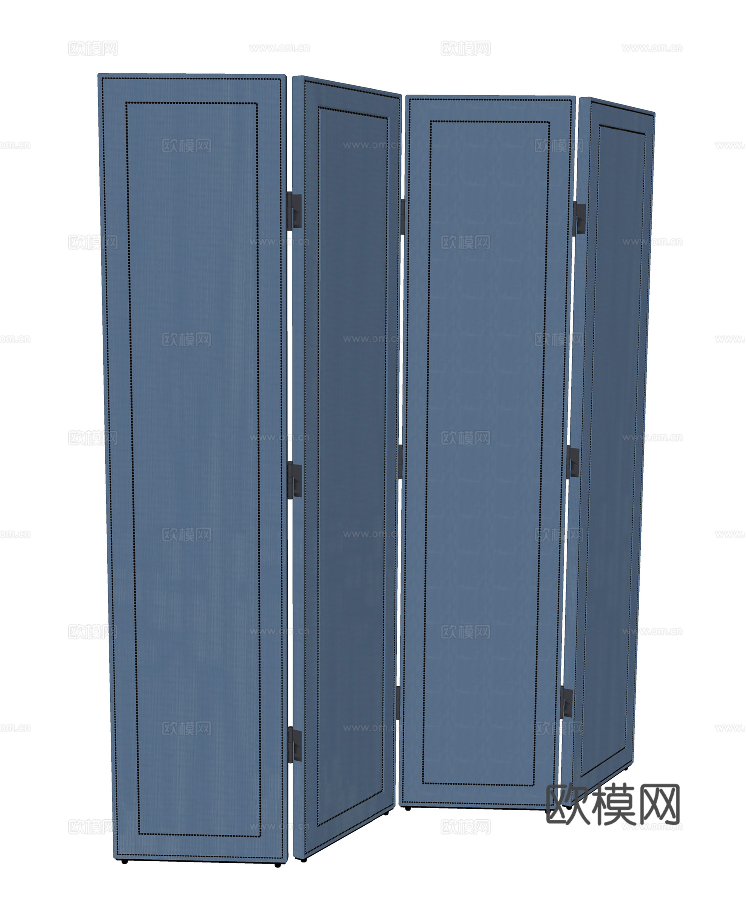 现代屏风 折叠屏风  布艺隔断屏风su模型