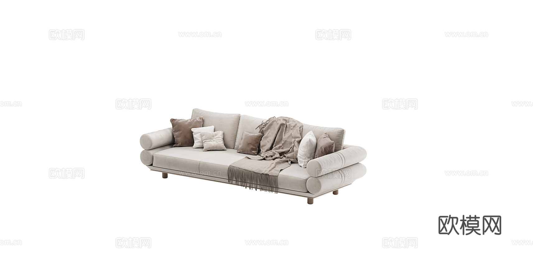 LONGHI 三人沙发3d模型下载（渲染图5）