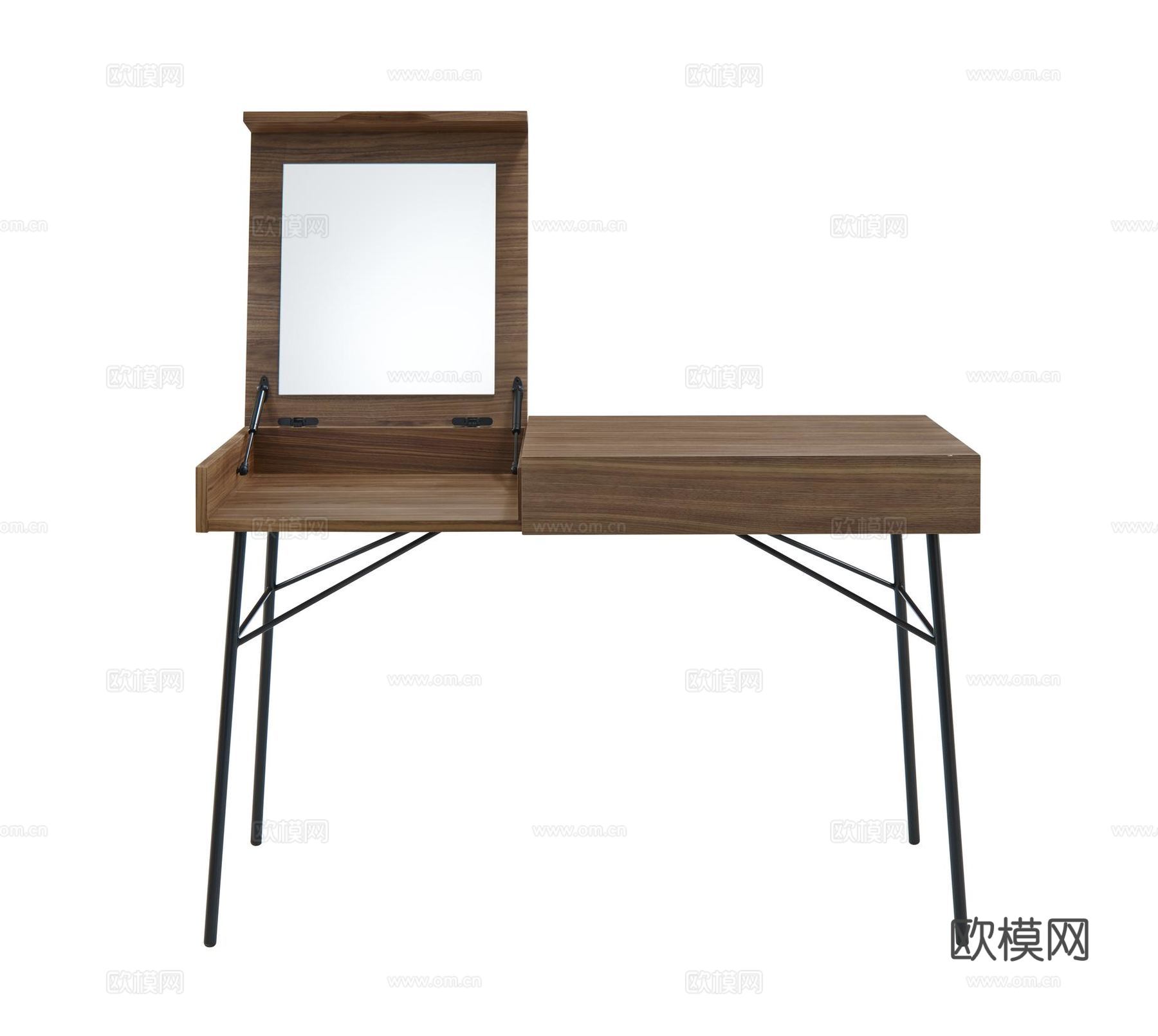 ligne roset 原木梳妆台3d模型下载（渲染图3）