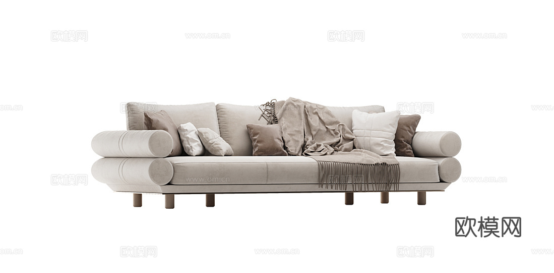 LONGHI 三人沙发3d模型下载（渲染图6）