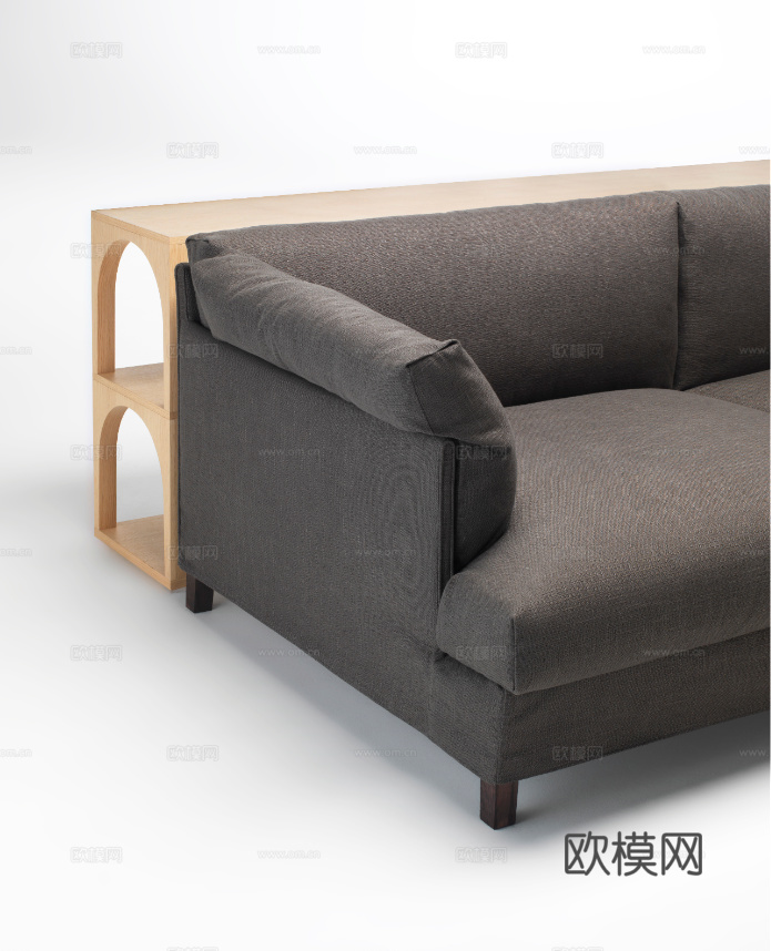 LIVING DIVANI 双人沙发3d模型下载（渲染图2）