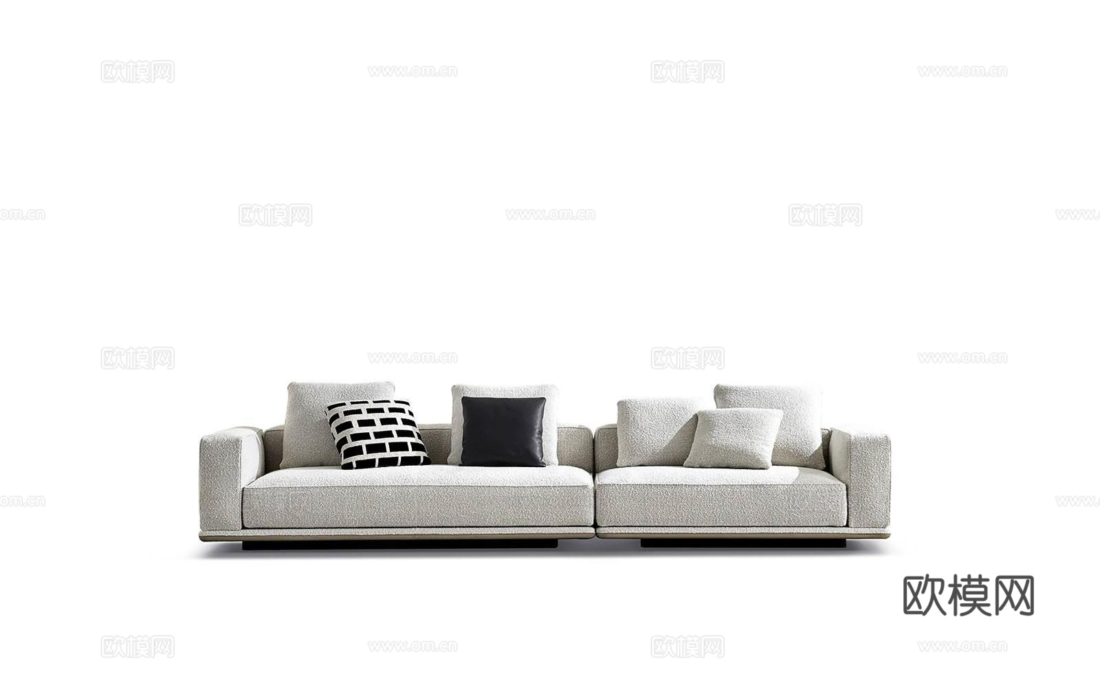 Minotti 意式双人沙发3d模型下载