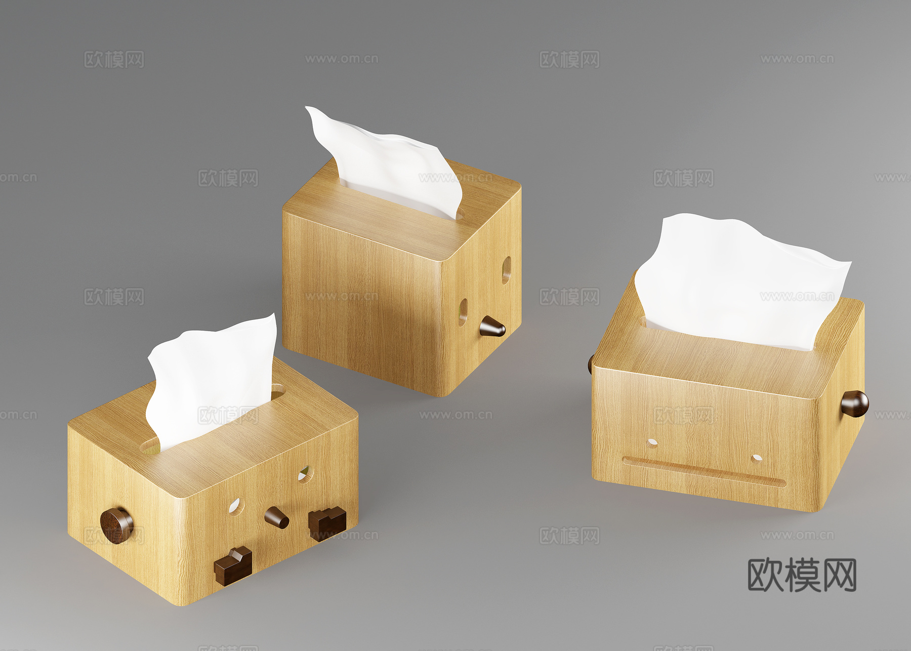 现代纸抽 卫生纸3d模型