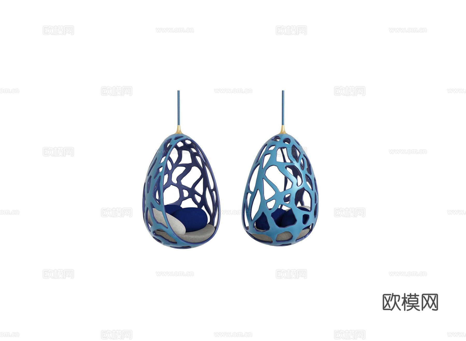 LV原木风吊床3d模型下载（渲染图1）