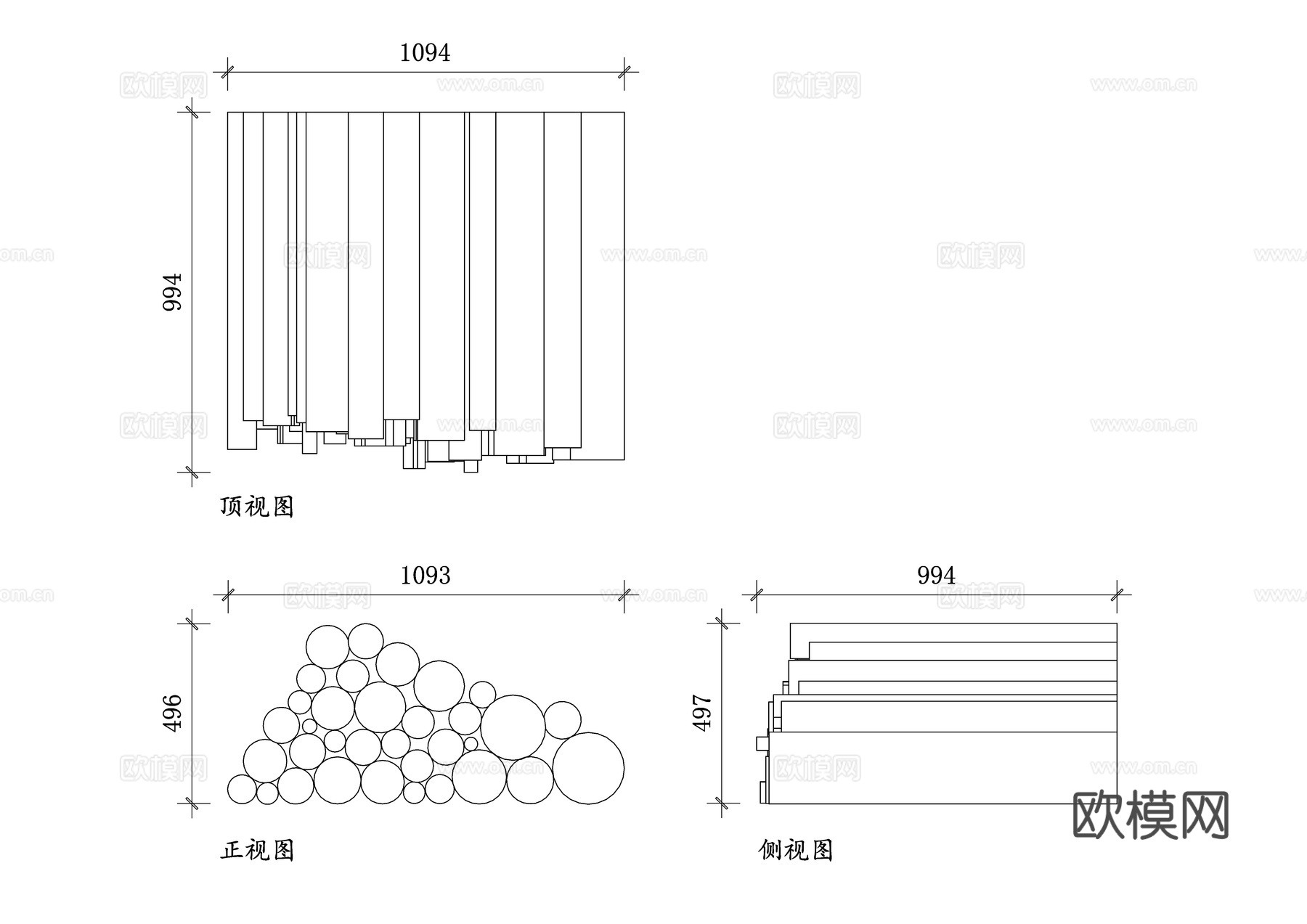 木柴柴堆 柴堆设计图 木材堆放结构图 家庭取暖木柴布置图cad施工图