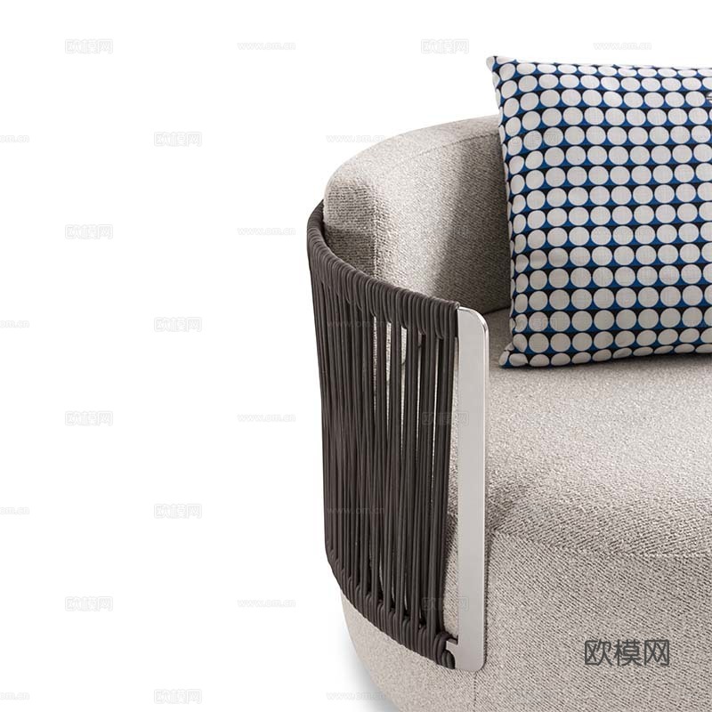 LUXENCE 单人沙发3d模型下载（渲染图2）