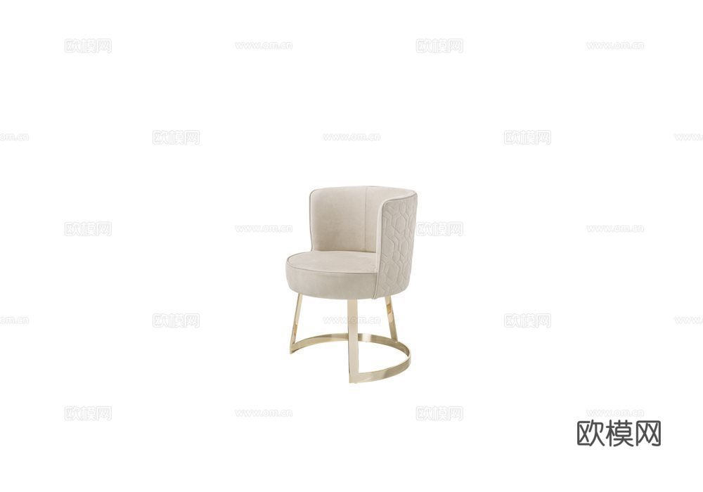 LONGHI 餐椅3d模型下载（渲染图1）