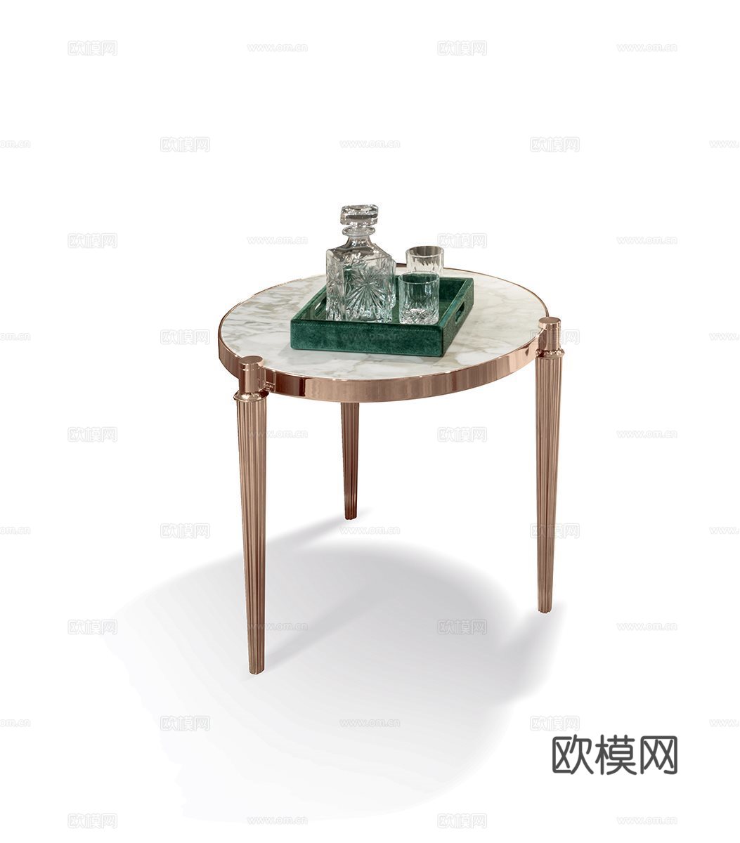 LONGHI 轻奢茶几3d模型下载（渲染图2）