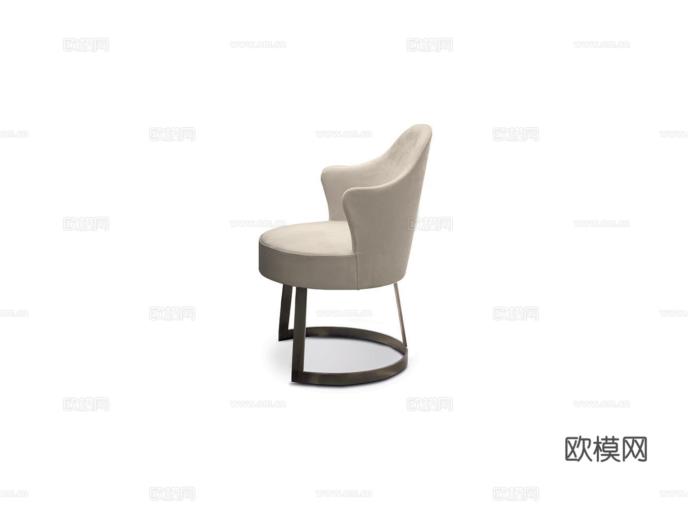 LONGHI 意式餐椅3d模型下载（渲染图1）