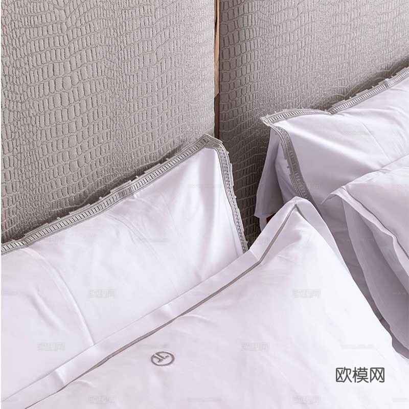 LUXENCE 双人床3d模型下载（渲染图4）