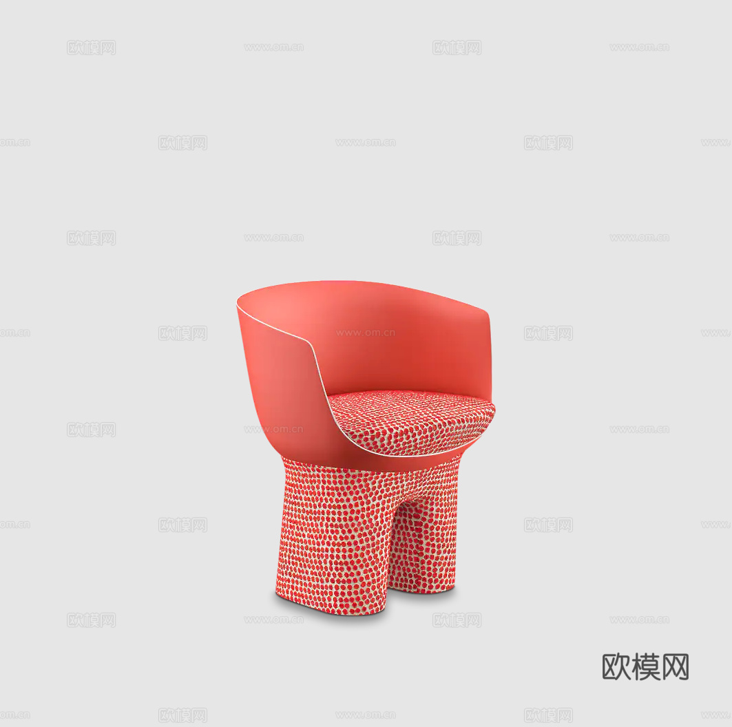 LV多巴胺餐椅3d模型下载（渲染图4）