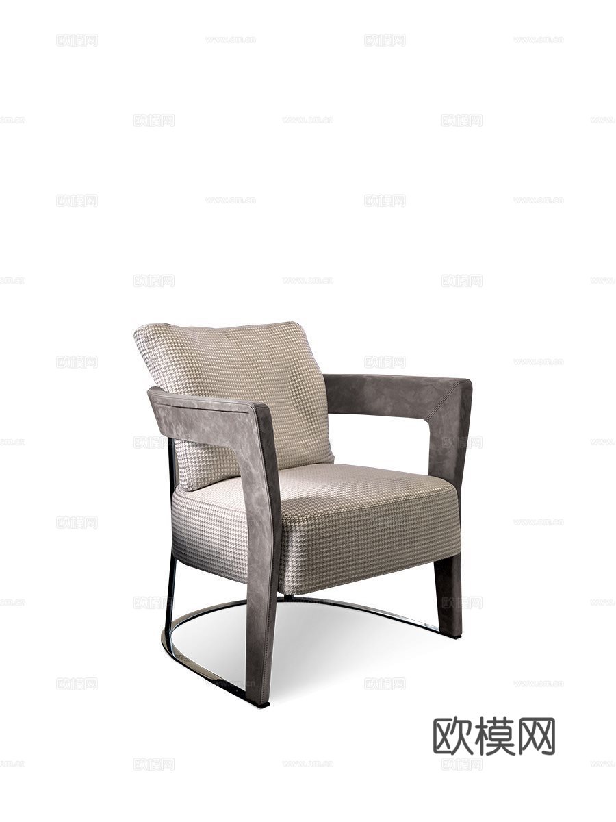 LONGHI 休闲椅3d模型下载（渲染图2）