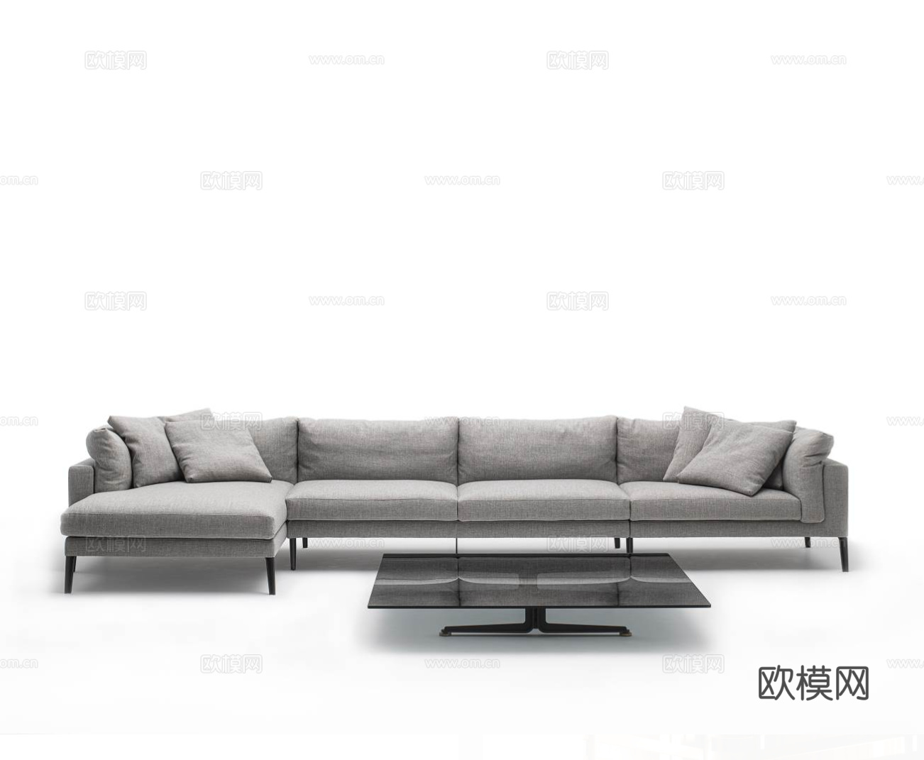 LIVING DIVANI 转角沙发3d模型下载