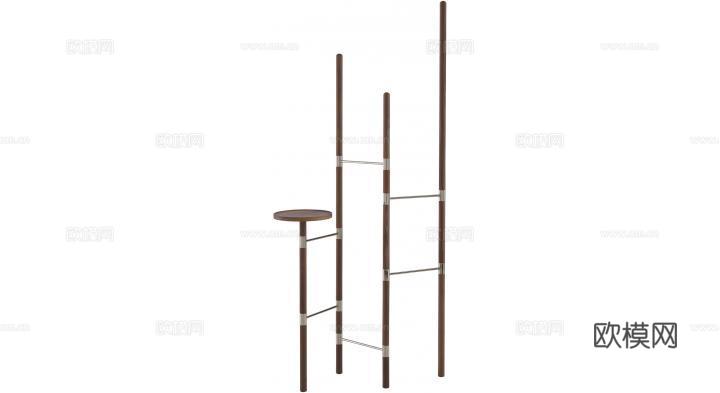 ligne roset 原木置物架3d模型下载